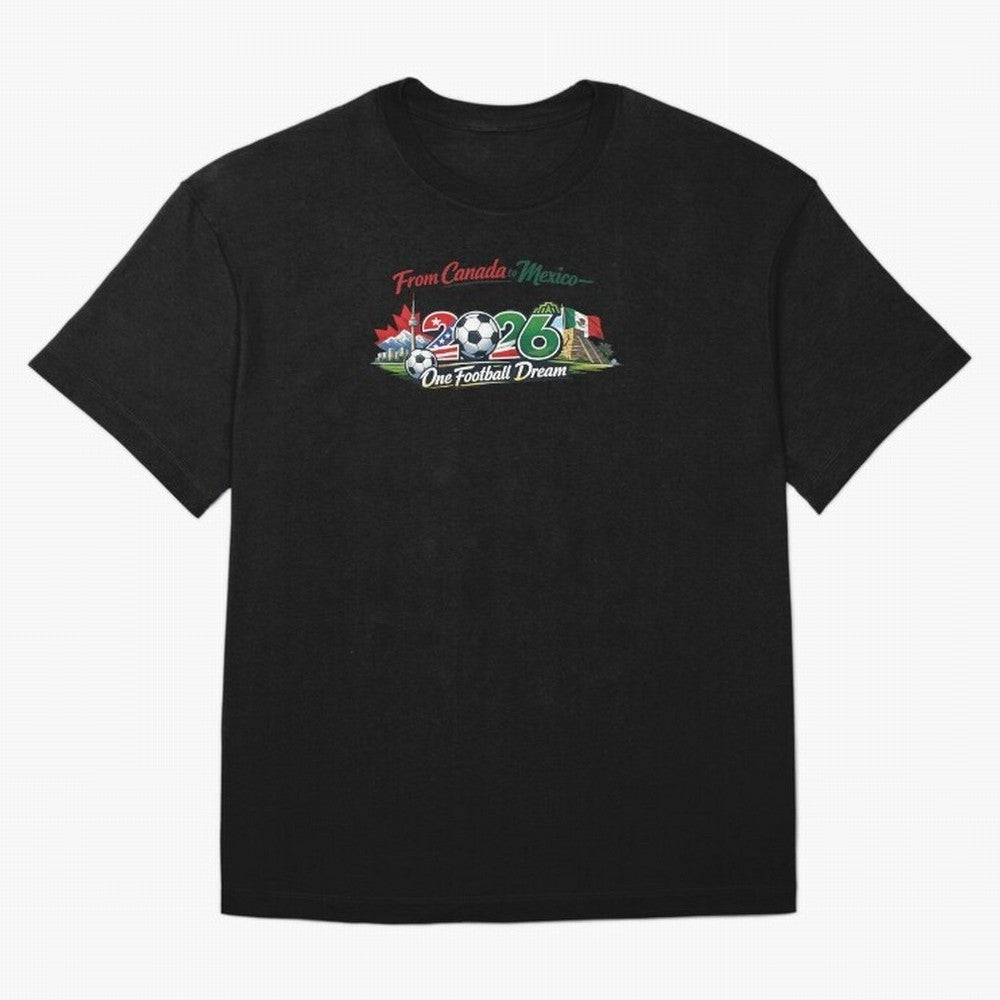 2026 Football Fan Design - North America - Three Nations One Dream Classic T-Shirt Discover Global Football Passion for FIFA World Cup 2026 Group Stage, Built around Haaland and Mbappe, England and Germany, Sports Nostalgia, International