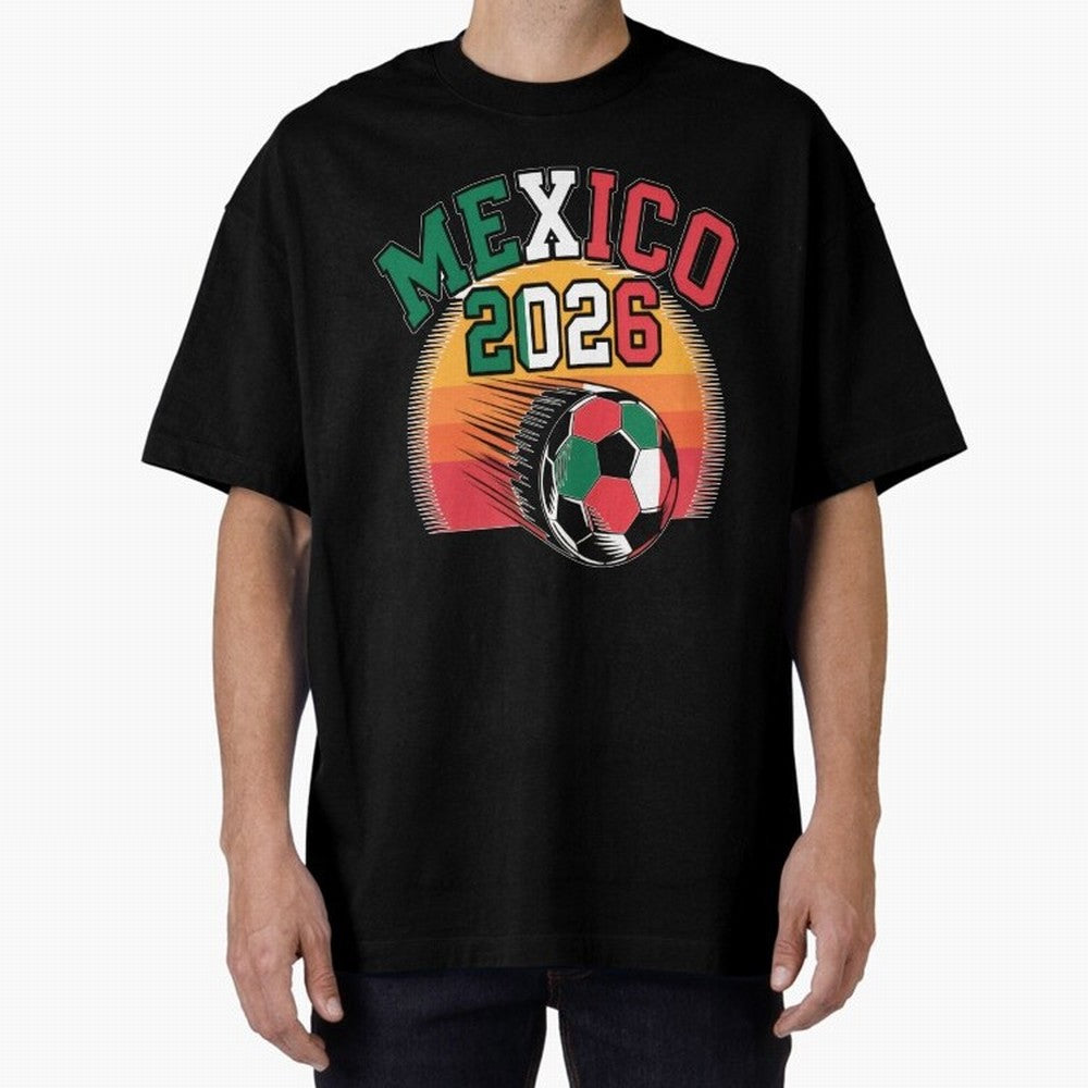 Mexico 2026 Vintage Soccer Shirt Retro Futbol Fan Tee Classic T-Shirt Join Supporters Worldwide for FIFA World Cup 2026 Group Stage with Haaland, Brazil Energy, Goal Celebration Energy, Supporter Heritage, Football Icons and Worldwide Tournament