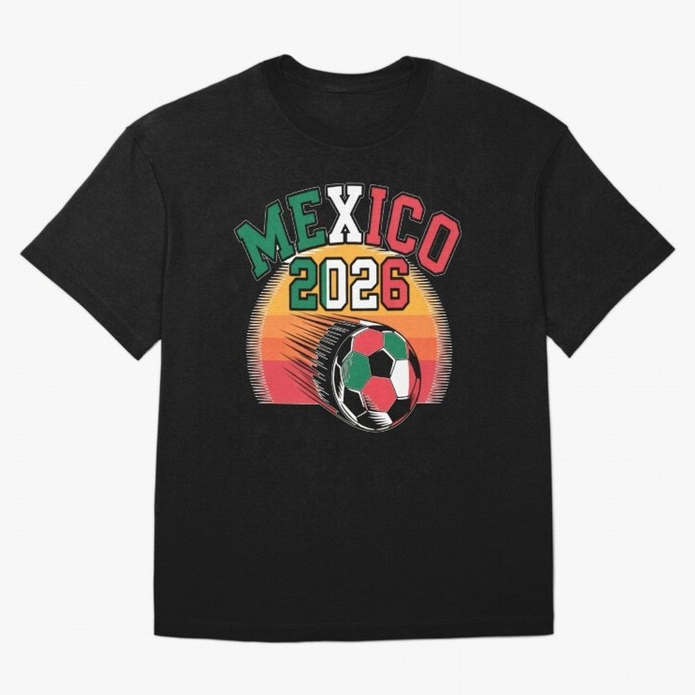 Mexico 2026 Vintage Soccer Shirt Retro Futbol Fan Tee Classic T-Shirt Join Supporters Worldwide for FIFA World Cup 2026 Group Stage with Haaland, Brazil Energy, Goal Celebration Energy, Supporter Heritage, Football Icons and Worldwide Tournament