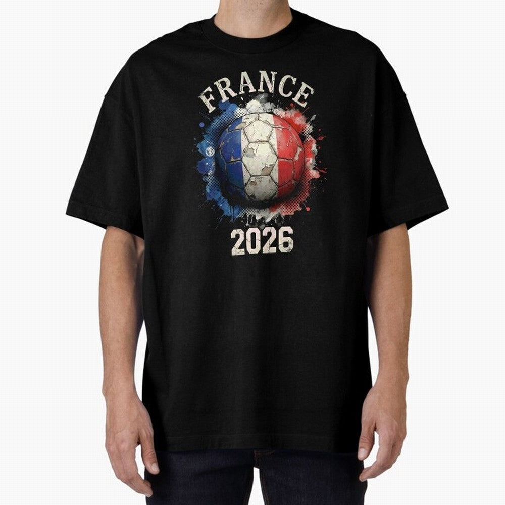 France 2026 Football Art | Vintage Tricolor Soccer Ball Splash Design Classic T-Shirt Stand with FIFA World Cup 2026 with Messi, CR7 and Mbappe, England, France and Netherlands Energy, Classic Soccer Heritage, Championship Pressure, Fan Loyalty and