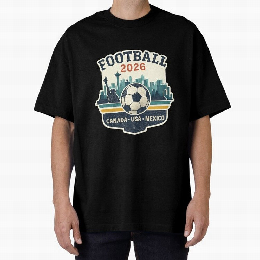 Football 2026 ¨C One World One Goal Classic T-Shirt Bring Retro Soccer Energy to FIFA World Cup 2026 USA Canada Mexico for Fans of Messi, CR7 and Mbappe and Germany, Bringing Worldwide Fan Energy, Dramatic Goals, Stadium Lights and Championship