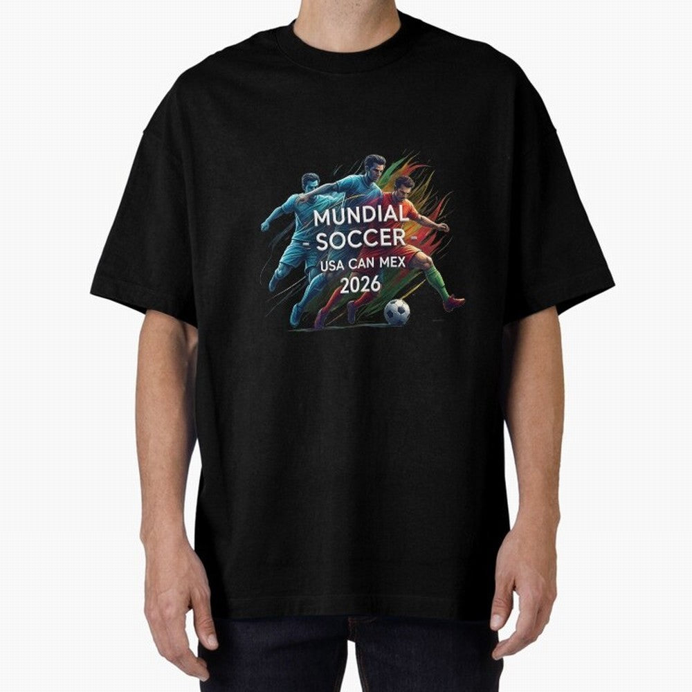 Mundial Soccer 2026 Classic T-Shirt Fuel FIFA World Cup 2026 USA Canada Mexico Spirit, Driven by Spain and Netherlands, Cristiano Ronaldo, Stadium Memories, Football Loyalty, International Chants and Championship Tradition; Great for Watch Parties,