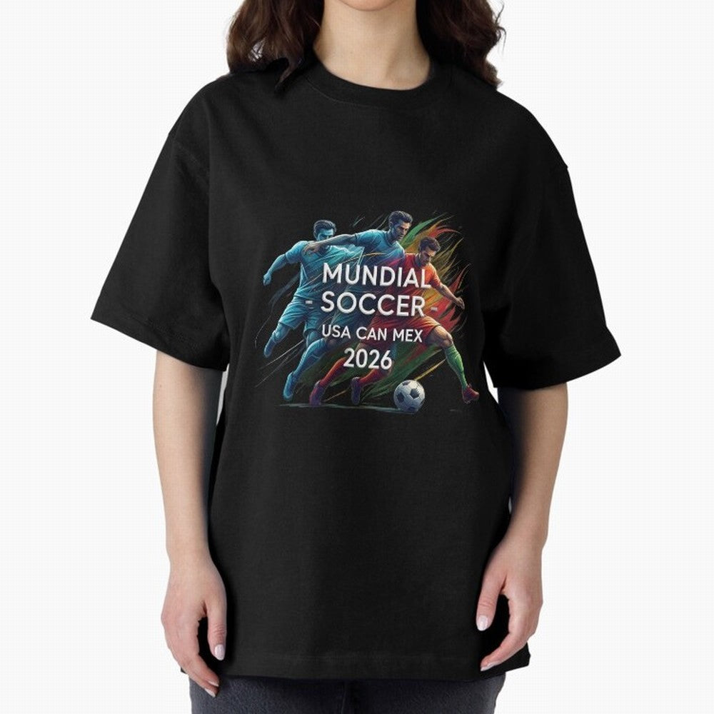Mundial Soccer 2026 Classic T-Shirt Fuel FIFA World Cup 2026 USA Canada Mexico Spirit, Driven by Spain and Netherlands, Cristiano Ronaldo, Stadium Memories, Football Loyalty, International Chants and Championship Tradition; Great for Watch Parties,
