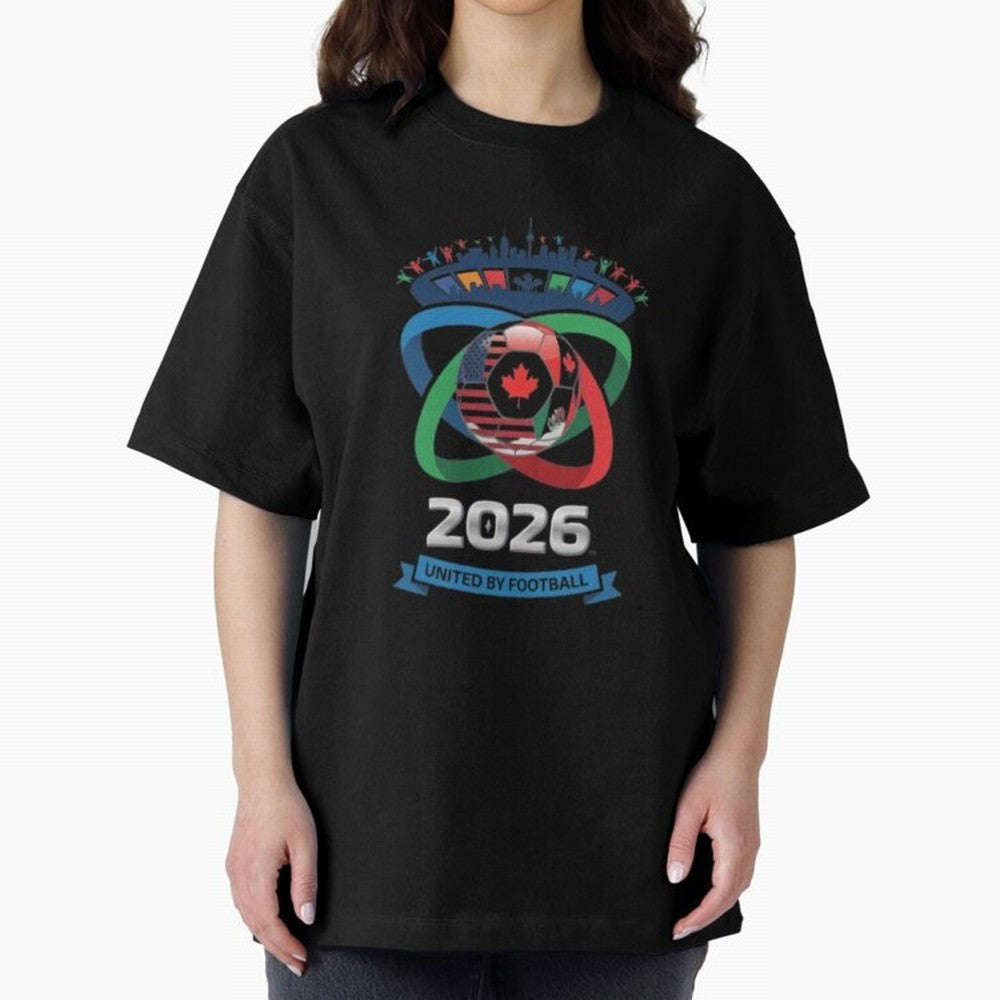 Infinity Loop World Cup 2026 Host Nation Classic T-Shirt Celebrate Unforgettable Nights in FIFA World Cup 2026 Group Stage Spirit, Highlighting England and Germany, Mbappe and Neymar, Retro Football Energy, Iconic Rivalries, Trophy Chase Drama and