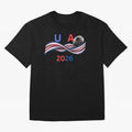 USA 2026 Soccer Ball With Waving Flag - United States Football Team Support? Classic T-Shirt Turn Every Weekend Toward Match Day Hype around FIFA World Cup 2026 Group Stage, Cristiano Ronaldo, Haaland and CR7, Brazil, Portugal and Argentina,