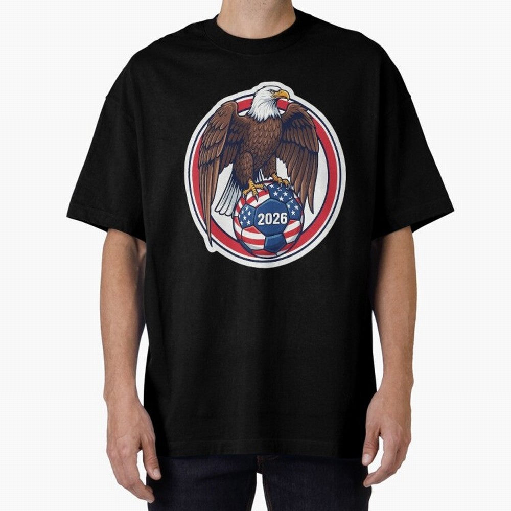 USA Eagle Soccer 2026 ¨C American Pride Football Design Classic T-Shirt Spotlight Match Day Hype around FIFA World Cup 2026 USA Canada Mexico, Neymar, Haaland and Cristiano Ronaldo, England, France and Netherlands, Fan Favorite Moments, National