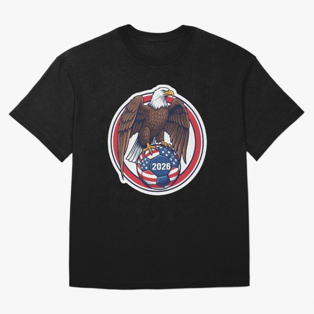 USA Eagle Soccer 2026 ¨C American Pride Football Design Classic T-Shirt Spotlight Match Day Hype around FIFA World Cup 2026 USA Canada Mexico, Neymar, Haaland and Cristiano Ronaldo, England, France and Netherlands, Fan Favorite Moments, National