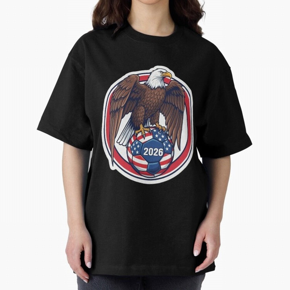 USA Eagle Soccer 2026 ¨C American Pride Football Design Classic T-Shirt Spotlight Match Day Hype around FIFA World Cup 2026 USA Canada Mexico, Neymar, Haaland and Cristiano Ronaldo, England, France and Netherlands, Fan Favorite Moments, National