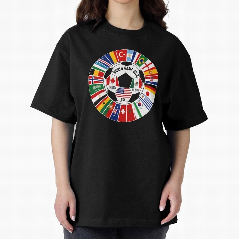 2026 Soccer Cup, Football World Tournament Classic T-Shirt Upgrade FIFA World Cup 2026 USA Canada Mexico Inspired by Messi and Cristiano Ronaldo, Spain and Netherlands Energy, Global Supporter Spirit, Legendary Goals, National Colors and Tournament
