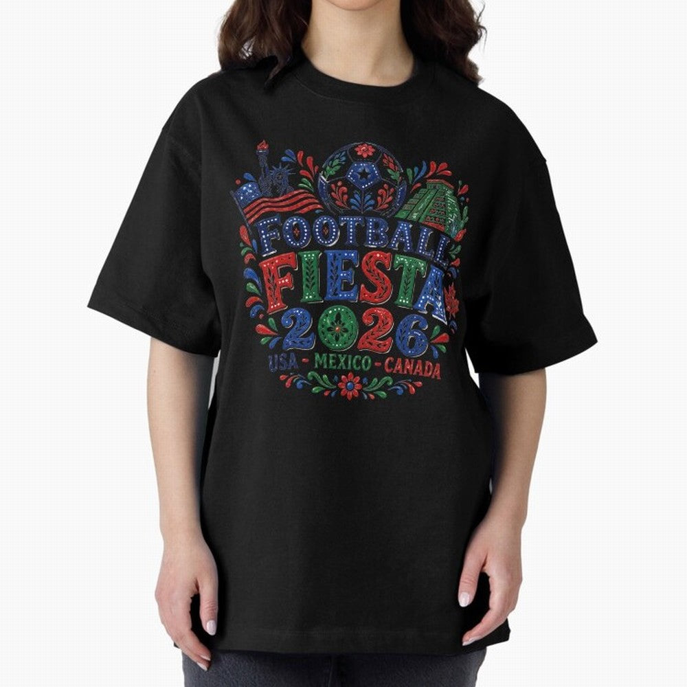 Football Fiesta 2026 USA Mexico Canada Soccer Art Classic T-Shirt Show Up for the Glory of Global Football Passion for FIFA World Cup 2026 USA Canada Mexico, Featuring CR7, Spain, Worldwide Fan Energy, Dramatic Goals, Stadium Lights and