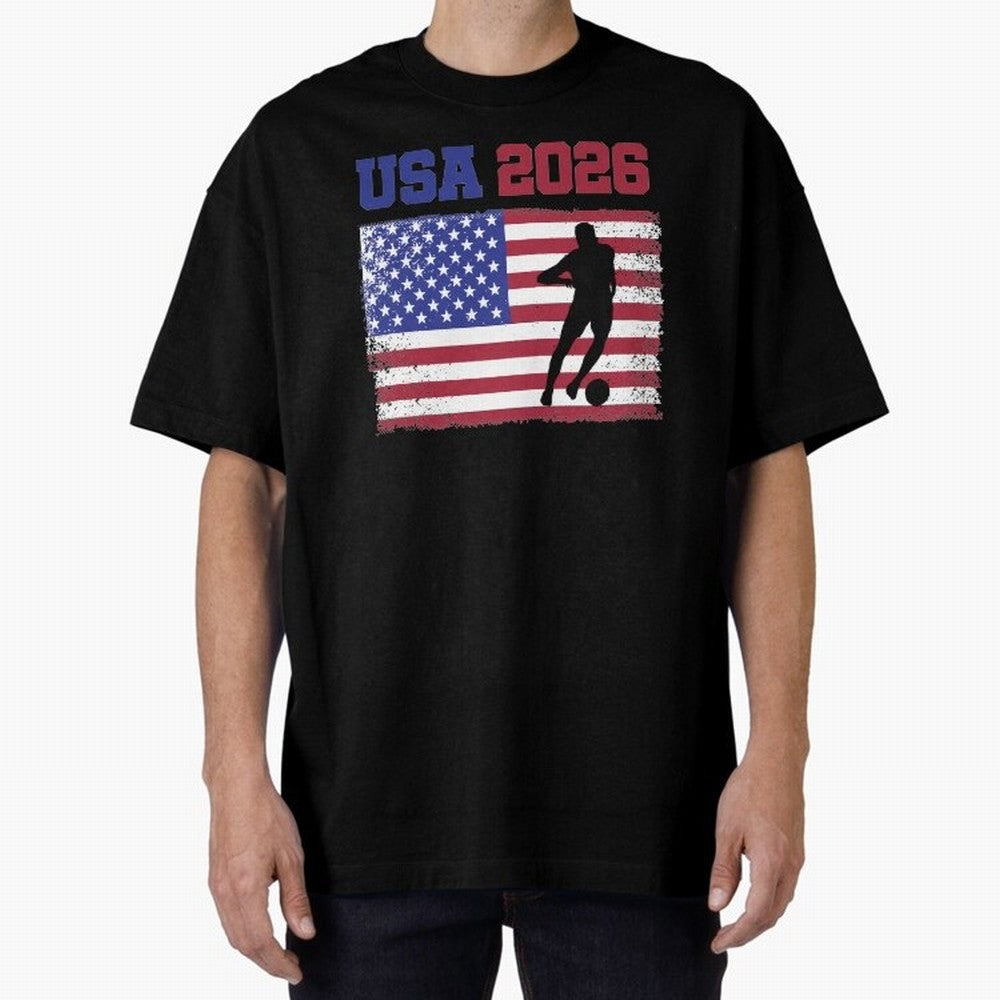 USA Soccer Fan 2026 United States American Flag Classic T-Shirt Cheer for FIFA World Cup 2026 USA Canada Mexico Spirit, Featuring France, CR7, Match Day Excitement, Supporter Culture, Golden Goals and Global Football Passion; Created for Match Day