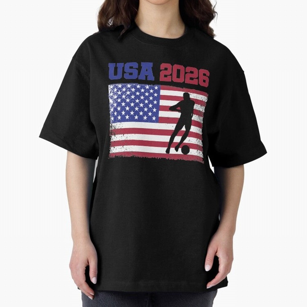 USA Soccer Fan 2026 United States American Flag Classic T-Shirt Cheer for FIFA World Cup 2026 USA Canada Mexico Spirit, Featuring France, CR7, Match Day Excitement, Supporter Culture, Golden Goals and Global Football Passion; Created for Match Day