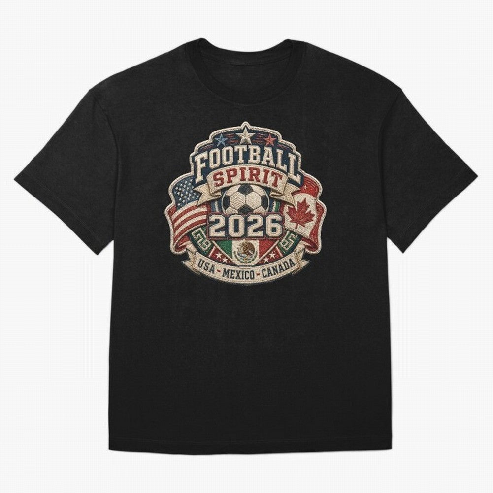 Football 2026 USA Mexico Canada Soccer Championship Fan Art Classic T-Shirt Capture Stadium Memories from the FIFA World Cup 2026 Journey through Mbappe Highlights, Argentina and Brazil Pride, Stadium Chants, National Pride, Trophy Dreams and