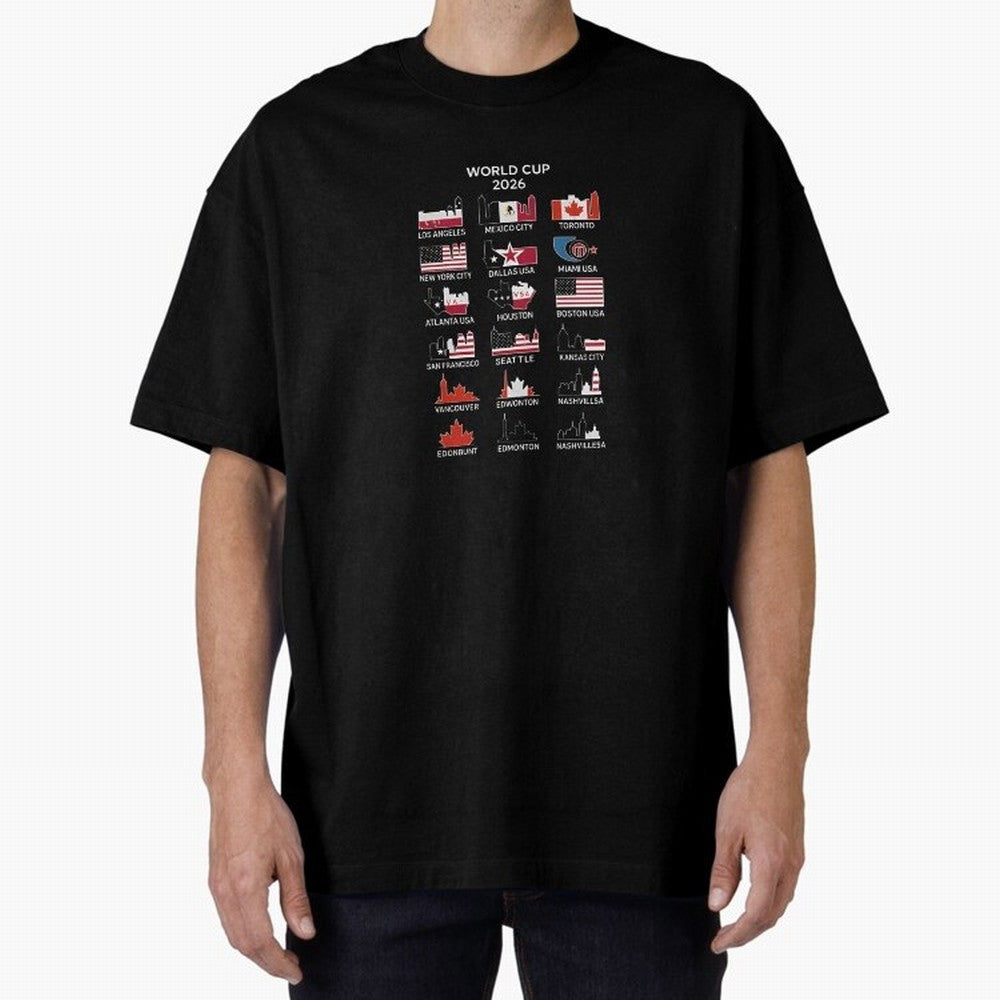 World Cup 2026 Host Cities T-Shirt_84292126 Classic T-Shirt Show Championship Spirit for the FIFA World Cup 2026 USA Canada Mexico Journey through Neymar, Haaland and Cristiano Ronaldo Highlights, Germany Pride, Game Day Rituals, Football Legends,