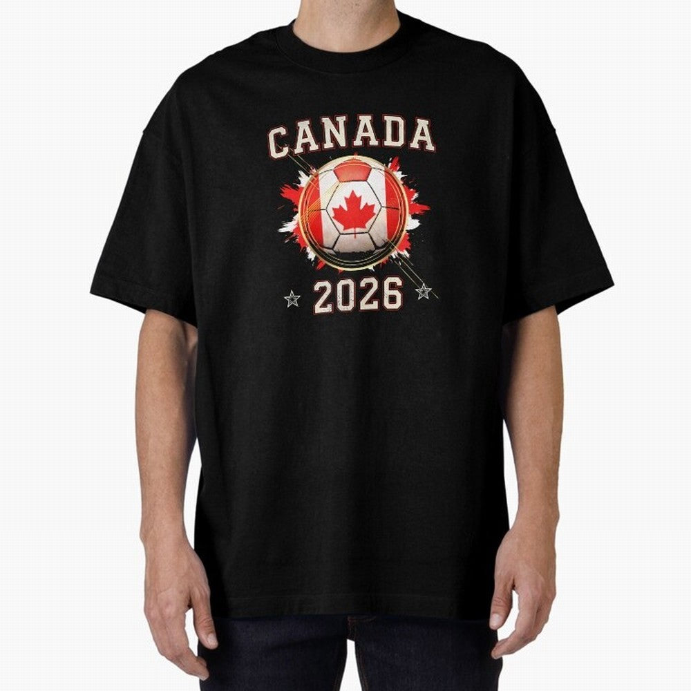 Front Print Canada Soccer World Cup 2026 - Canadian Fan Gift T-Shirt_84561562 Classic T-Shirt Celebrate Every Goal in FIFA World Cup 2026 Spirit, Capturing France and Portugal, Mbappe and Neymar, Tournament Hype, Historic Matchups, Family Viewing