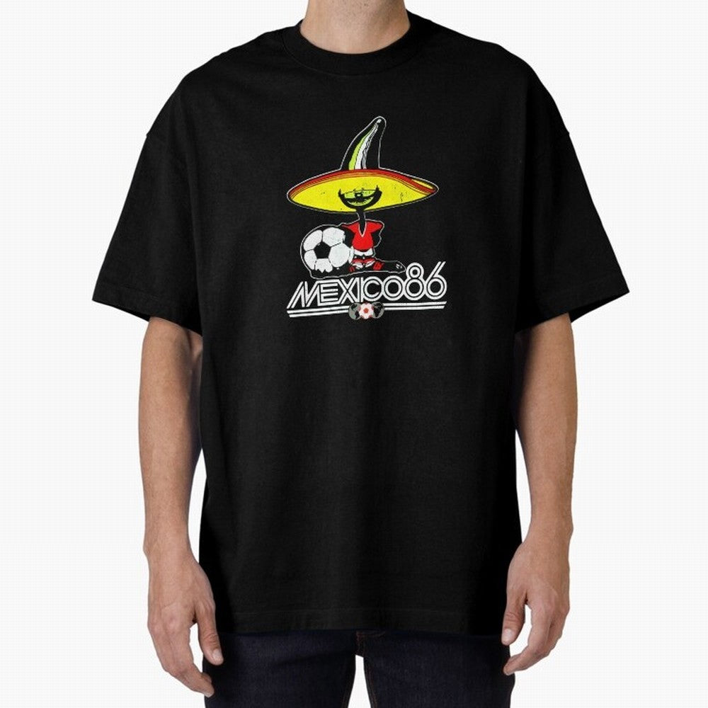 Mexico 86 World Cup Pique Retro Vintage T-Shirt_90751770 Classic T-Shirt Follow the Final Road of Match Day Hype around FIFA World Cup 2026 USA Canada Mexico, Messi and Cristiano Ronaldo, France, Worldwide Fan Energy, Dramatic Goals, Stadium Lights