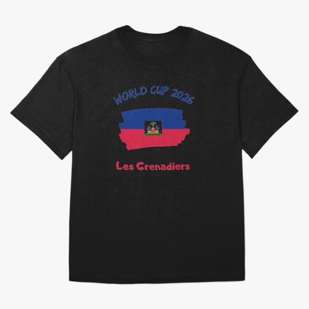 Haiti Football Fan Haitian Soccer Supporter National Team Pride Caribbean 2026 T-Shirt_90544900 Classic T-Shirt Unlock FIFA World Cup 2026 Driven by Messi, Neymar and Mbappe, Spain Energy, Worldwide Fan Energy, Dramatic Goals, Stadium Lights and