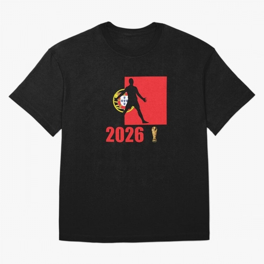 Portugal World Cup 2026 T-Shirt_84815867 Classic T-Shirt Relive FIFA World Cup 2026 USA Canada Mexico with CR7, Brazil, Portugal and Argentina Energy, Supporter Pride, Iconic Celebrations, Legendary Names and Global Match Day Energy; Ideal for