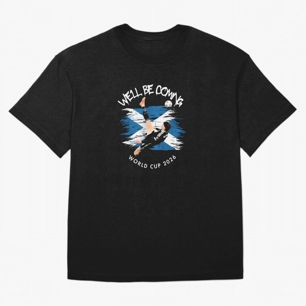 We'll be coming 2026 - Scotland World Cup 2026 ¨C Tartan Army Returns T-Shirt_83870657 Classic T-Shirt Show Your Love for FIFA World Cup 2026 Group Stage for Fans of Messi, CR7 and Mbappe and England, France and Netherlands, Bringing Classic Soccer