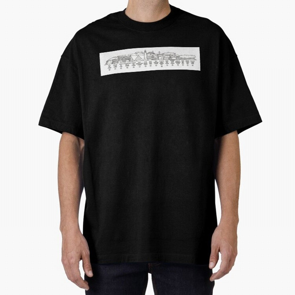World Cup 2026 Stadium Skyline Classic T-Shirt Celebrate the Road through Global Football Passion for FIFA World Cup 2026 Group Stage, Inspired by Messi and Cristiano Ronaldo, Brazil, Portugal and Argentina, Vintage Soccer Flavor, Modern Football