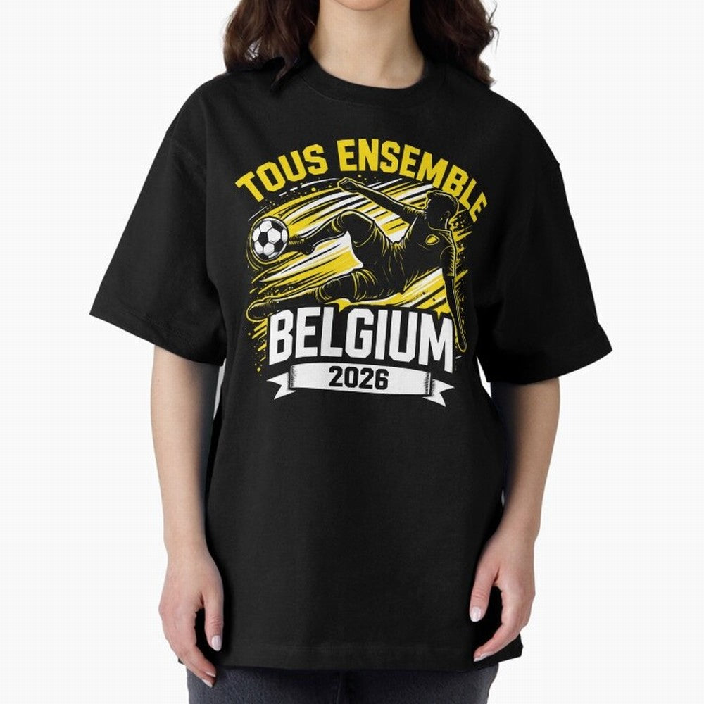 Belgium Fan Art World Cup 2026 Classic T-Shirt Live for the Drama of FIFA World Cup 2026 USA Canada Mexico for Fans of Neymar and England, France and Netherlands, Bringing Sports Nostalgia, International Competition, Famous Players and
