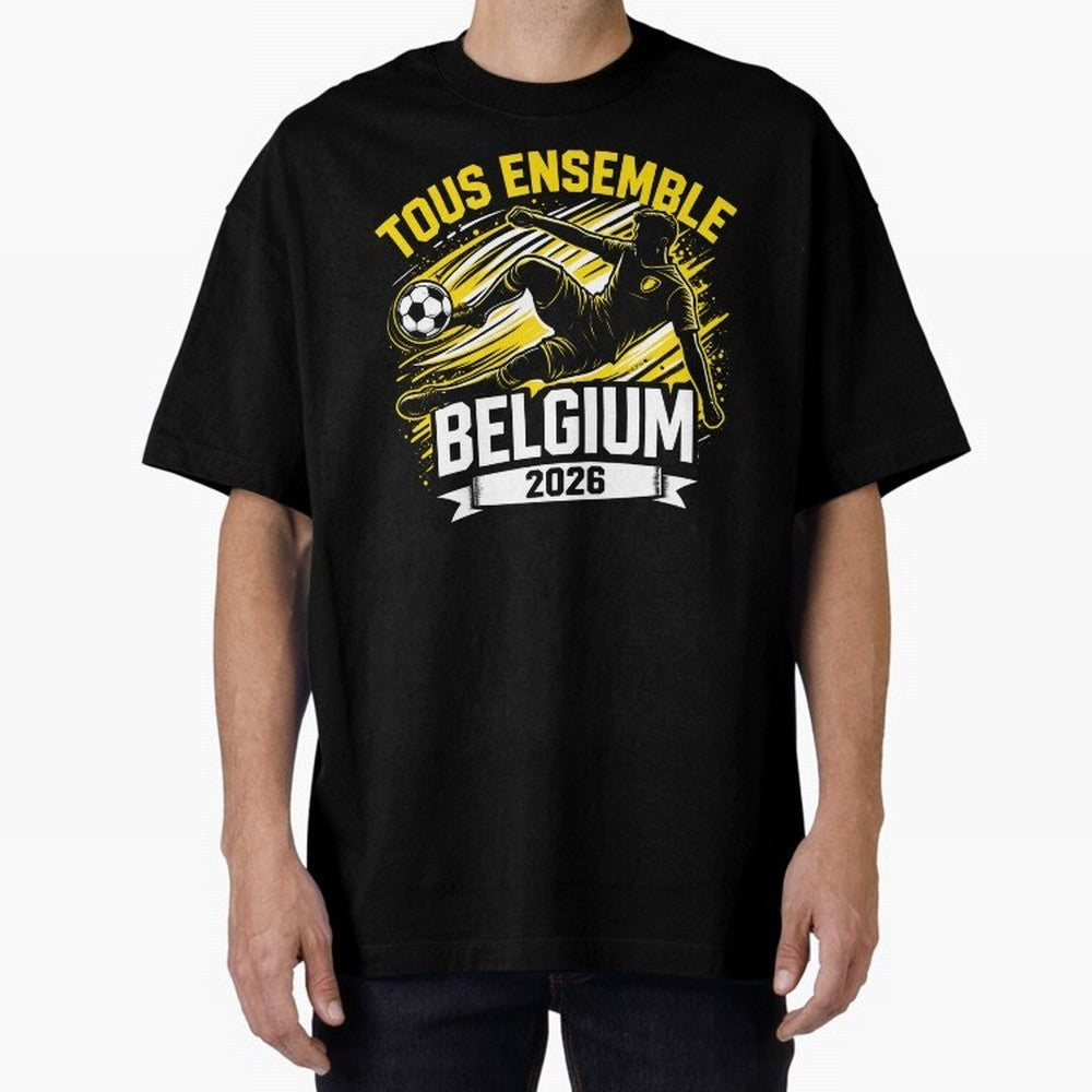 Belgium Fan Art World Cup 2026 Classic T-Shirt Live for the Drama of FIFA World Cup 2026 USA Canada Mexico for Fans of Neymar and England, France and Netherlands, Bringing Sports Nostalgia, International Competition, Famous Players and