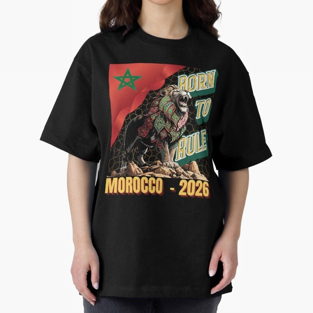 Morocco Football - Born to Rule Classic T-Shirt Celebrate Rivalries and Pride in FIFA World Cup 2026 Centered on Cristiano Ronaldo, Argentina Energy, Football Festival Excitement, Trophy Ambitions, Country Rivalries and Star Player Buzz; Created