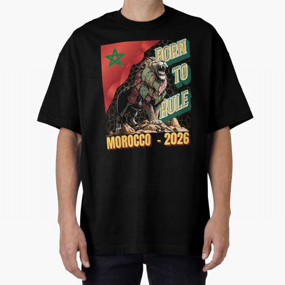 Morocco Football - Born to Rule Classic T-Shirt Celebrate Rivalries and Pride in FIFA World Cup 2026 Centered on Cristiano Ronaldo, Argentina Energy, Football Festival Excitement, Trophy Ambitions, Country Rivalries and Star Player Buzz; Created