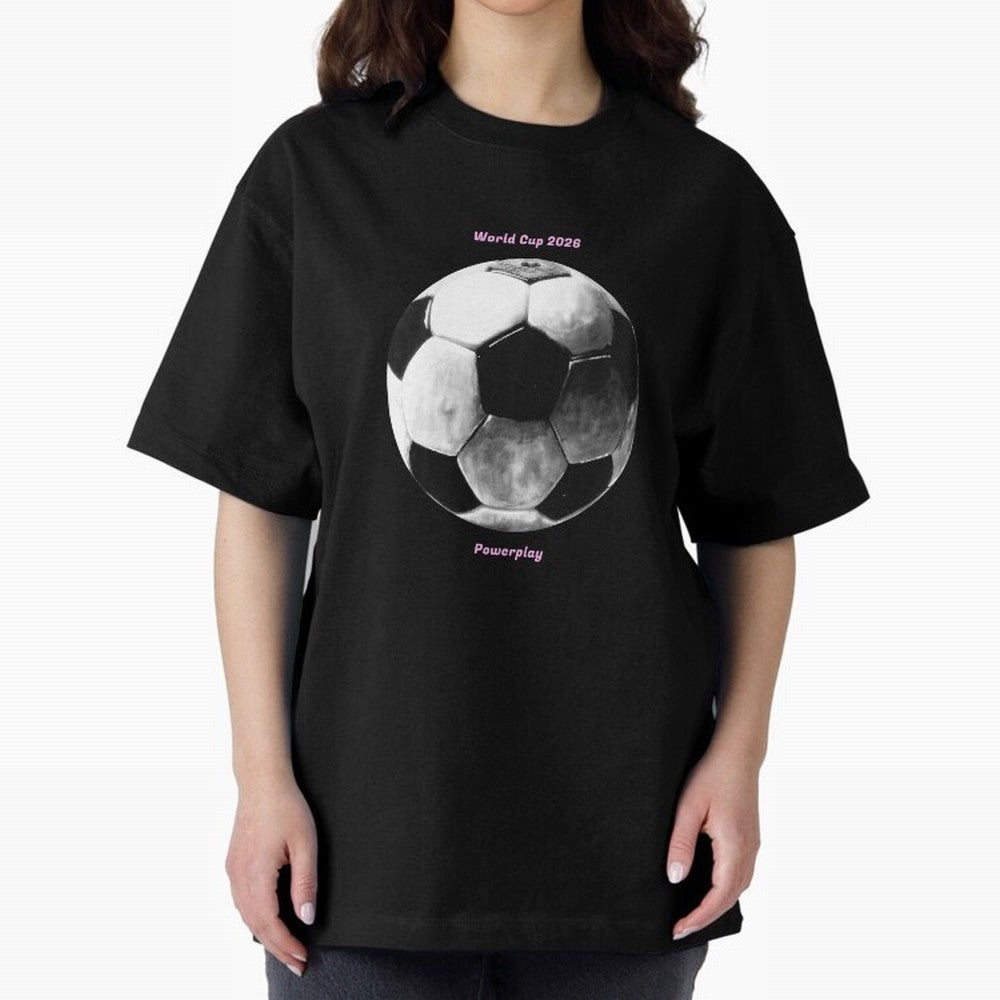 Powerplay World Cup 2026 Classic T-Shirt Show Championship Spirit for FIFA World Cup 2026 Group Stage Built around CR7 and Messi, Argentina Energy, Stadium Chants, National Pride, Trophy Dreams and Unforgettable Football Memories; Made for Die Hard