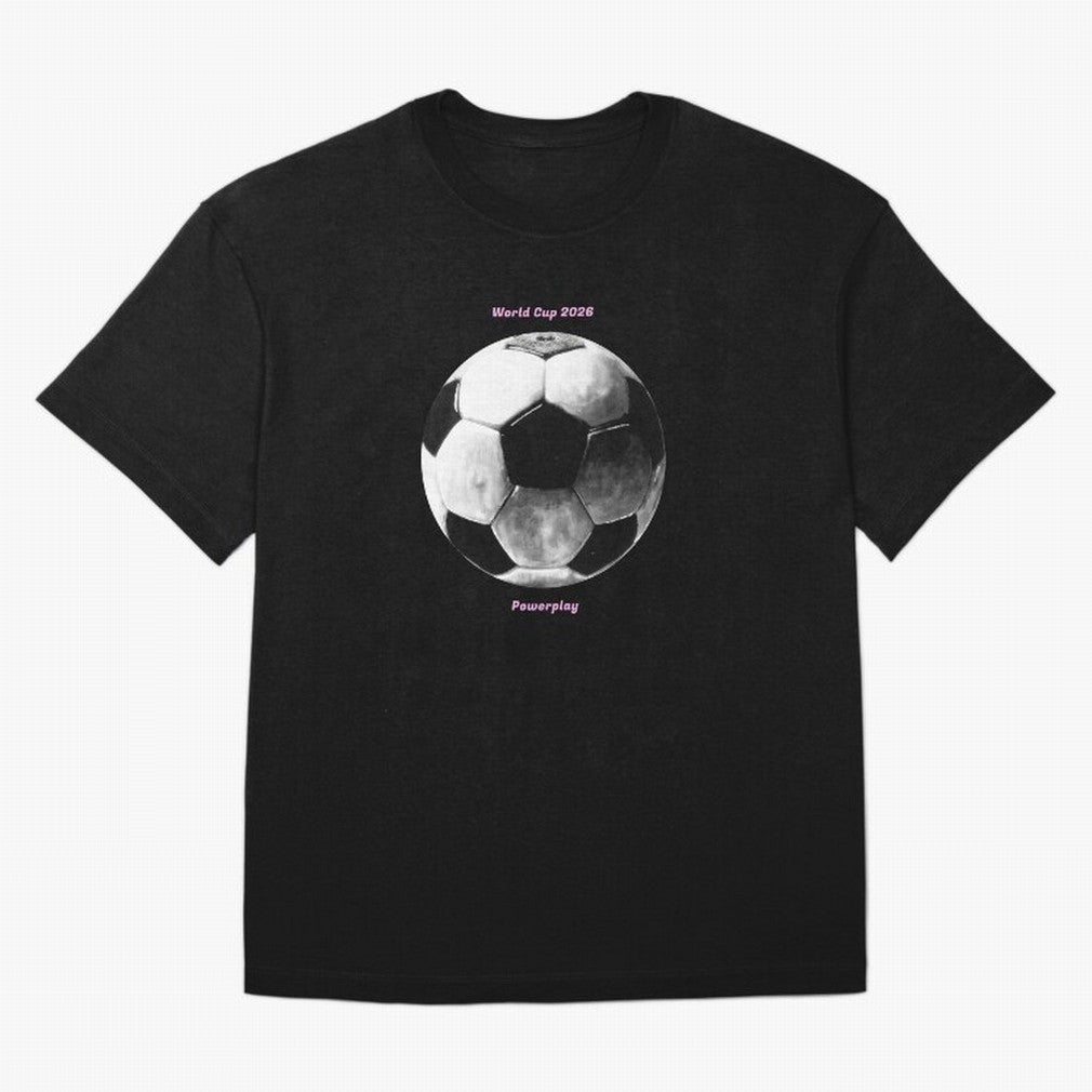 Powerplay World Cup 2026 Classic T-Shirt Show Championship Spirit for FIFA World Cup 2026 Group Stage Built around CR7 and Messi, Argentina Energy, Stadium Chants, National Pride, Trophy Dreams and Unforgettable Football Memories; Made for Die Hard