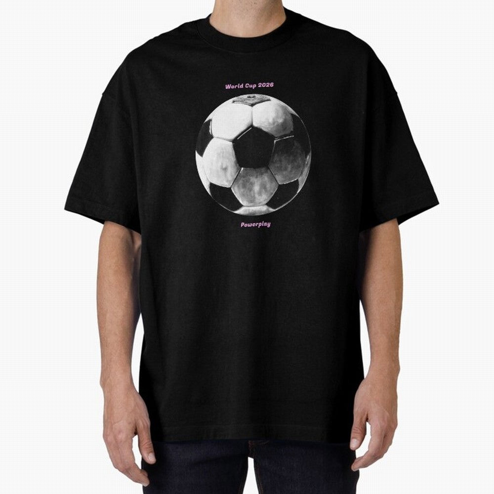 Powerplay World Cup 2026 Classic T-Shirt Show Championship Spirit for FIFA World Cup 2026 Group Stage Built around CR7 and Messi, Argentina Energy, Stadium Chants, National Pride, Trophy Dreams and Unforgettable Football Memories; Made for Die Hard