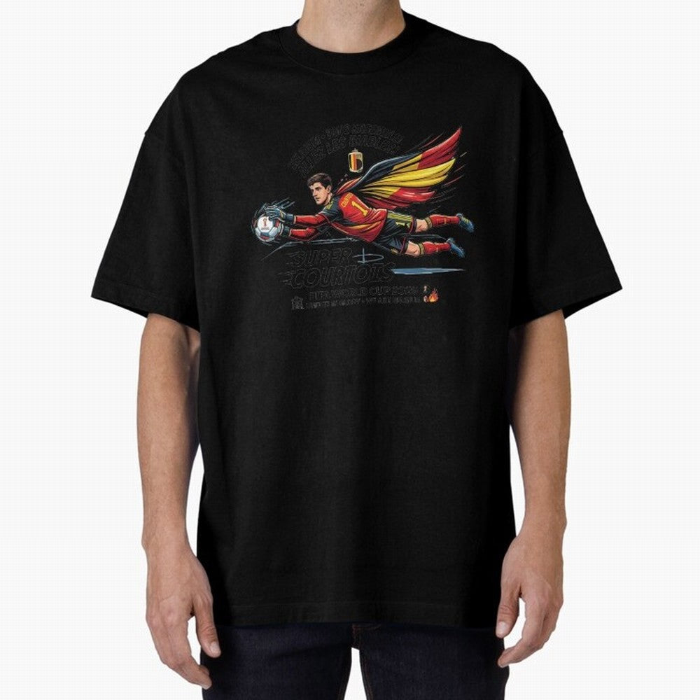 Thibaut Courtois Fan Art Classic T-Shirt Bring Supporter Culture to Match Day Hype around FIFA World Cup 2026 USA Canada Mexico, CR7 and Messi, France and Portugal, Stadium Chants, National Pride, Trophy Dreams and Unforgettable Football Memories;
