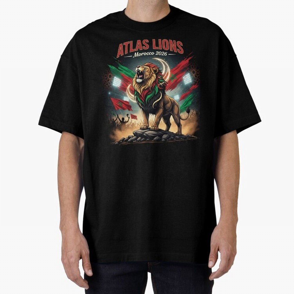 Atlas Lions - Morocco Football Team ready for the World Cup Classic T-Shirt Show Up for the Glory of Global Football Passion for FIFA World Cup 2026 Group Stage, Built around Neymar, Germany, Game Day Rituals, Football Legends, Country Pride and