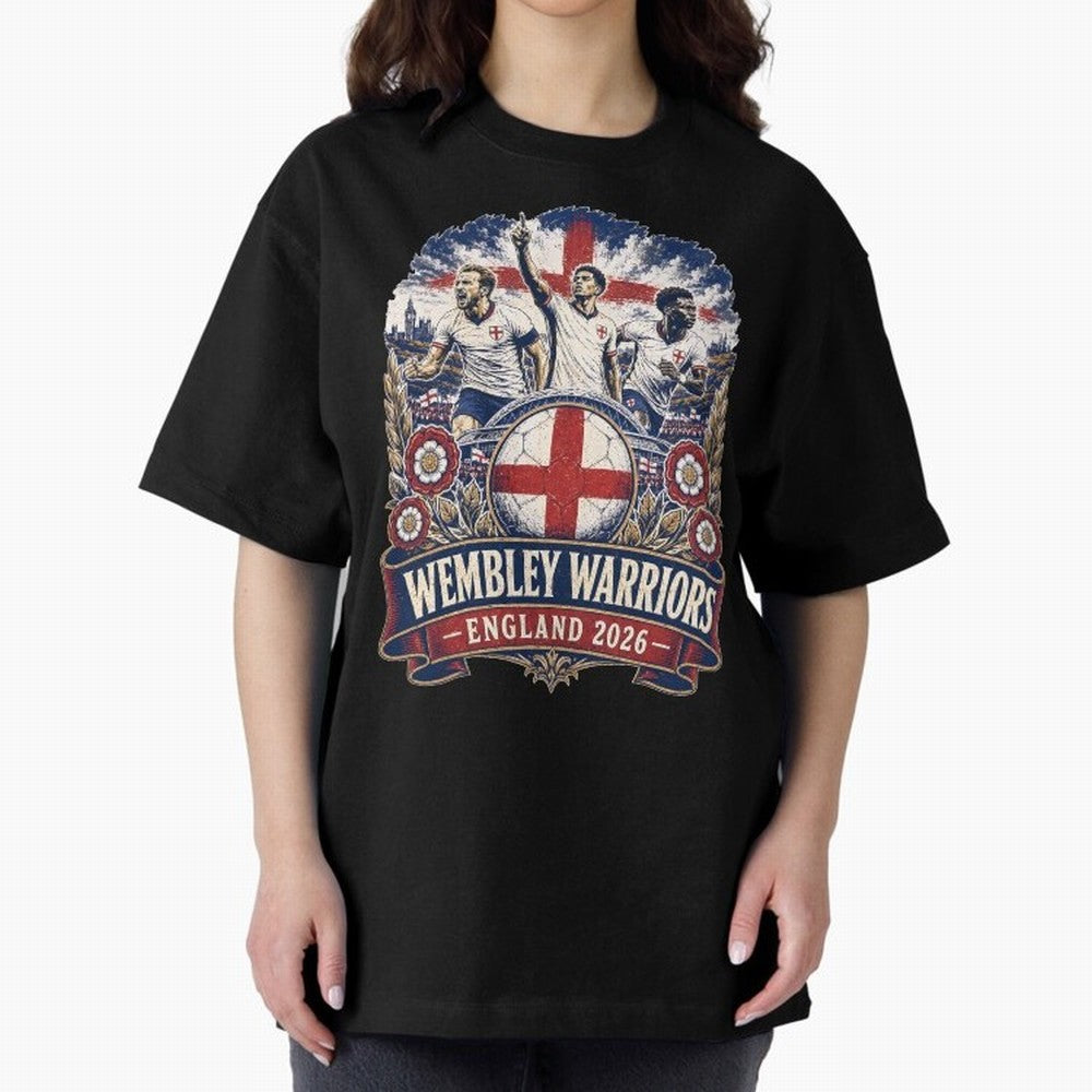 Wembley Warriors Classic T-Shirt Support Your Favorite Stars during FIFA World Cup 2026 for Fans of Cristiano Ronaldo and Netherlands, Bringing Sports Nostalgia, International Competition, Famous Players and Unforgettable Victories; Ideal for Fans
