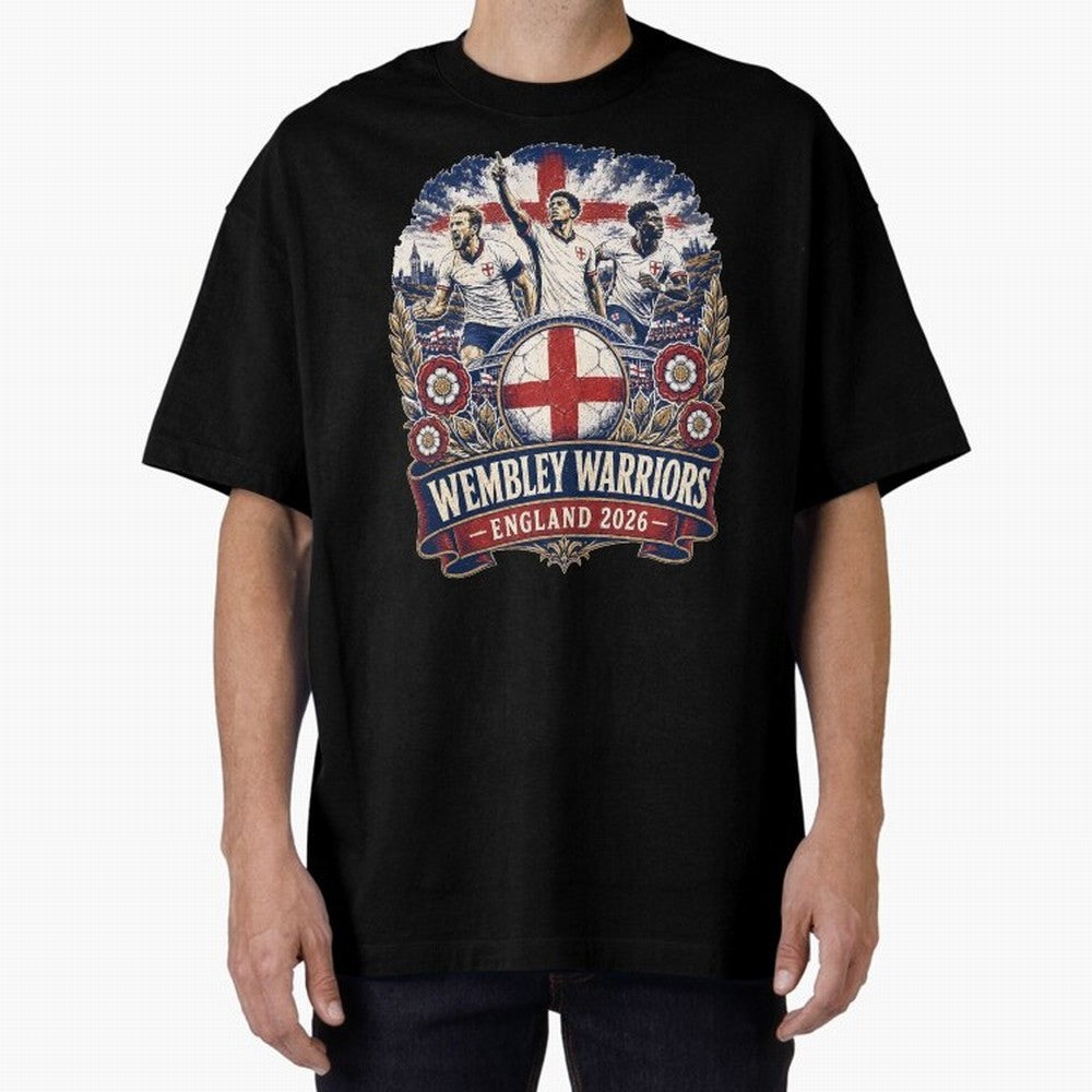 Wembley Warriors Classic T-Shirt Support Your Favorite Stars during FIFA World Cup 2026 for Fans of Cristiano Ronaldo and Netherlands, Bringing Sports Nostalgia, International Competition, Famous Players and Unforgettable Victories; Ideal for Fans