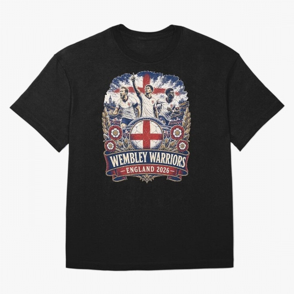 Wembley Warriors Classic T-Shirt Support Your Favorite Stars during FIFA World Cup 2026 for Fans of Cristiano Ronaldo and Netherlands, Bringing Sports Nostalgia, International Competition, Famous Players and Unforgettable Victories; Ideal for Fans