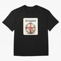 Go England Soccer Ball Flag | English Football Fan Graphic Tee Classic T-Shirt Remember Iconic Moments from Global Football Passion for FIFA World Cup 2026 Group Stage, Centered on CR7 and Messi, France and Portugal, Sports Nostalgia, International