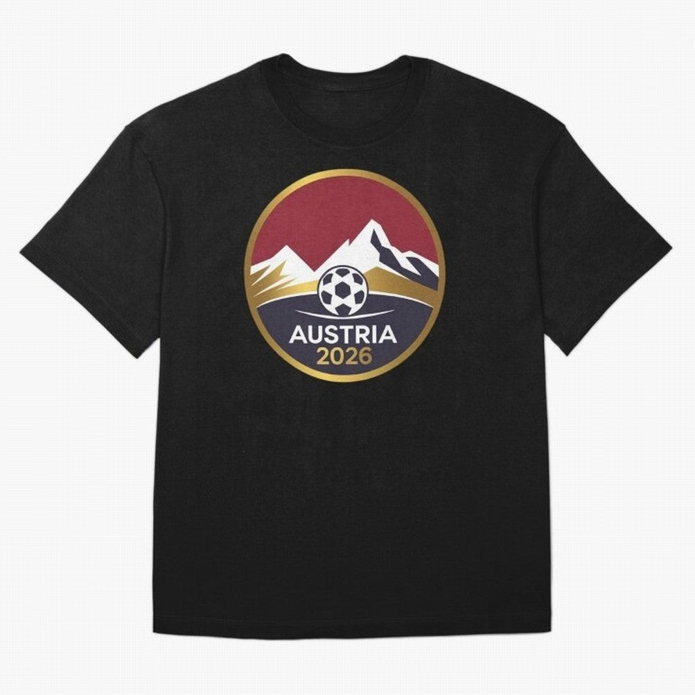 Austria 2026 Classic T-Shirt Show Up for the Glory of Match Day Hype around FIFA World Cup 2026 Group Stage, Neymar, Portugal, Spain and Germany, Goal Celebration Energy, Supporter Heritage, Football Icons and Worldwide Tournament Joy; Great for