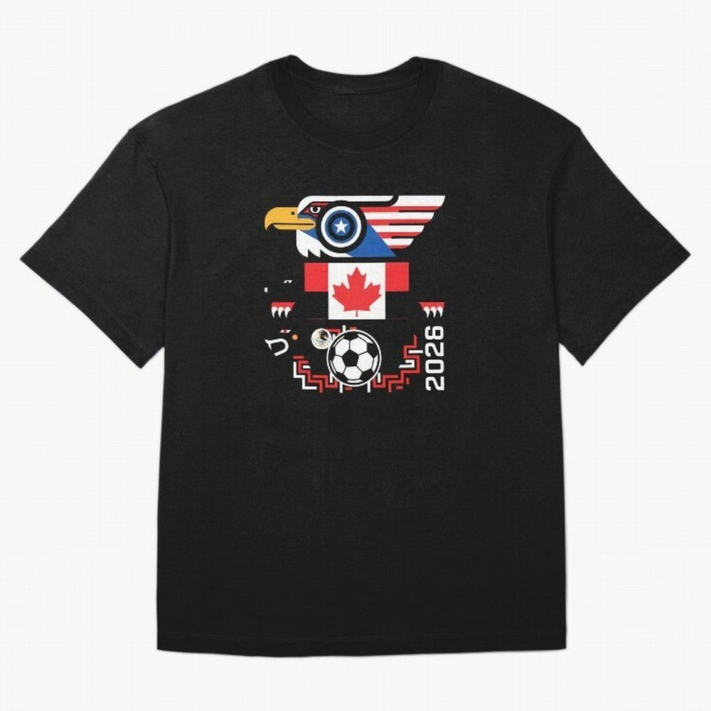 North America Spirit Cup 2026 T-Shirt_82734510 Classic T-Shirt Carry National Pride through FIFA World Cup 2026 USA Canada Mexico for Fans of CR7 and Brazil, Portugal and Argentina, Bringing Match Day Excitement, Supporter Culture, Golden Goals and