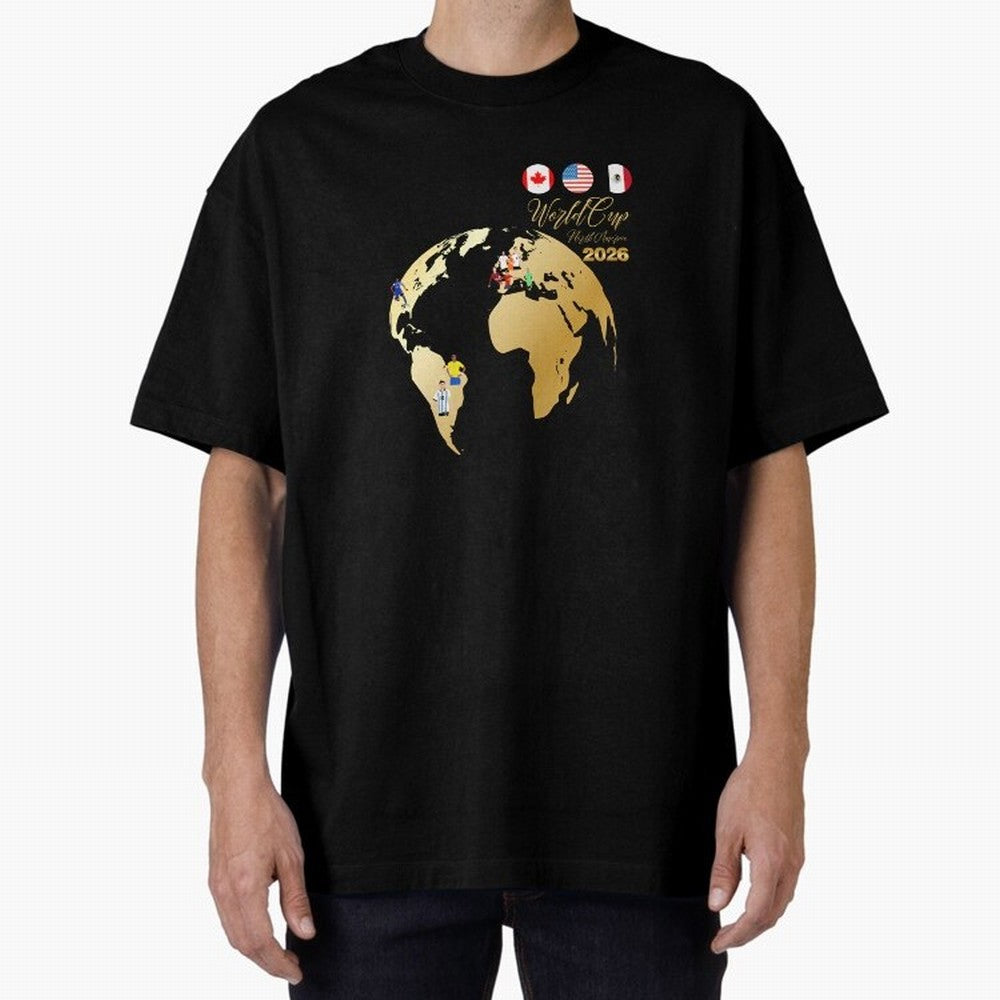 World Cup 2026 T-Shirt_70890629 Classic T-Shirt Create the FIFA World Cup 2026 USA Canada Mexico Journey through Messi, CR7 and Mbappe Highlights, Portugal, Spain and Germany Pride, Football History, Final Match Energy, Crowd Noise and Once in a
