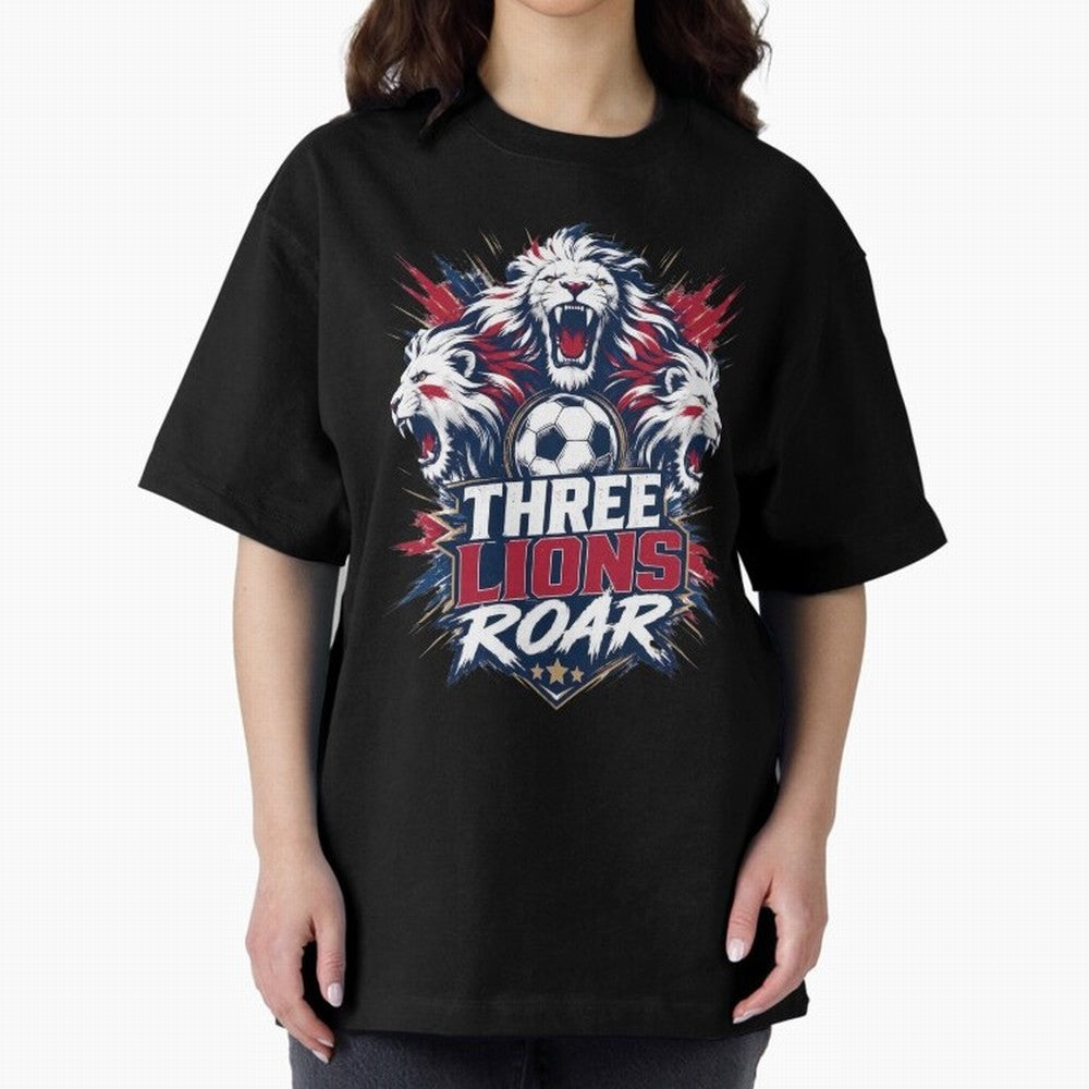 Three Lions Roar England World Cup 26 Tee Classic T-Shirt Support Iconic Players in FIFA World Cup 2026 Group Stage Made for Cristiano Ronaldo, Haaland and CR7, Germany Energy, Match Day Excitement, Supporter Culture, Golden Goals and Global