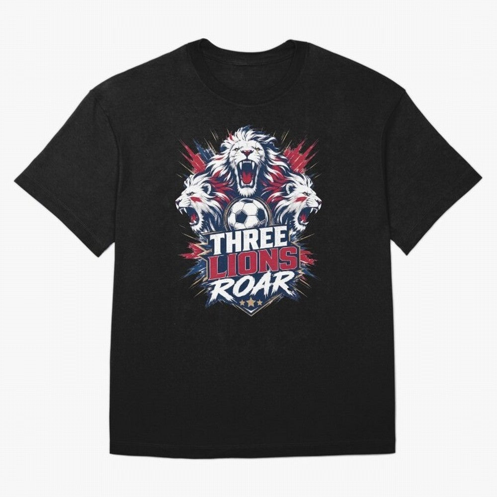 Three Lions Roar England World Cup 26 Tee Classic T-Shirt Support Iconic Players in FIFA World Cup 2026 Group Stage Made for Cristiano Ronaldo, Haaland and CR7, Germany Energy, Match Day Excitement, Supporter Culture, Golden Goals and Global