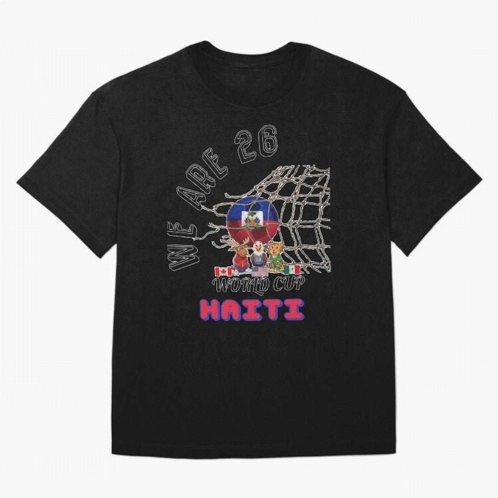 World cup 26 - Haiti Classic T-Shirt Feel FIFA World Cup 2026 for Fans of Neymar and France, Bringing Sports Nostalgia, International Competition, Famous Players and Unforgettable Victories; Ideal for Passionate Fans Who Love Underdog Stories,