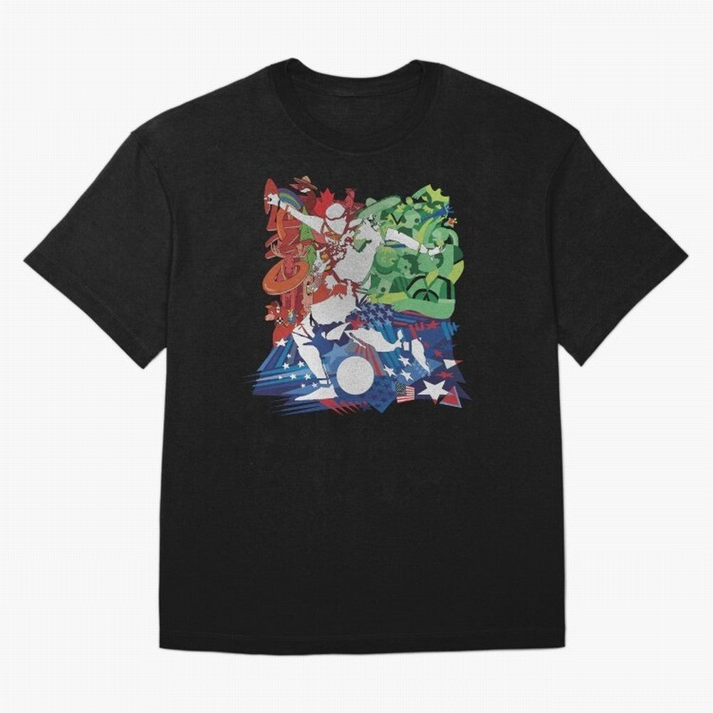 United Pitch: North America 2026 Classic T-Shirt Honor Global Football Passion for FIFA World Cup 2026 Group Stage, Driven by Messi, Neymar and Mbappe, France and Portugal, Football Festival Excitement, Trophy Ambitions, Country Rivalries and Star