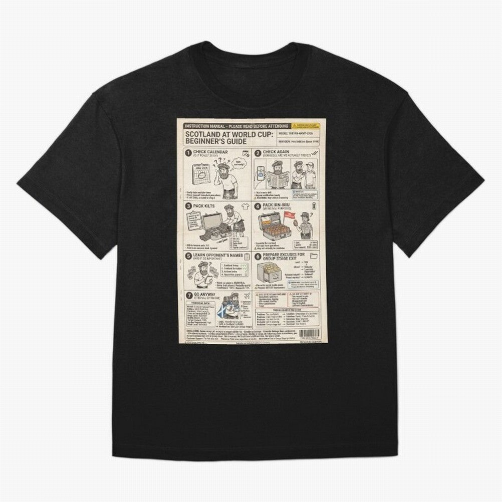 Scotland's Beginners Guide To The World Cup Classic T-Shirt Honor the Beautiful Game during Global Football Passion for FIFA World Cup 2026 USA Canada Mexico, Centered on Haaland and Mbappe, Argentina and Brazil, Football Festival Excitement,