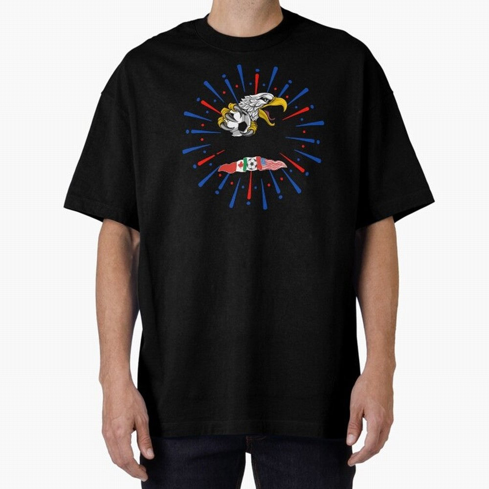 USA WC 2026 Classic T-Shirt Relive Global Football Passion for FIFA World Cup 2026 Group Stage, Centered on Messi, Neymar and Mbappe, England and Germany, Football Festival Excitement, Trophy Ambitions, Country Rivalries and Star Player Buzz; Made