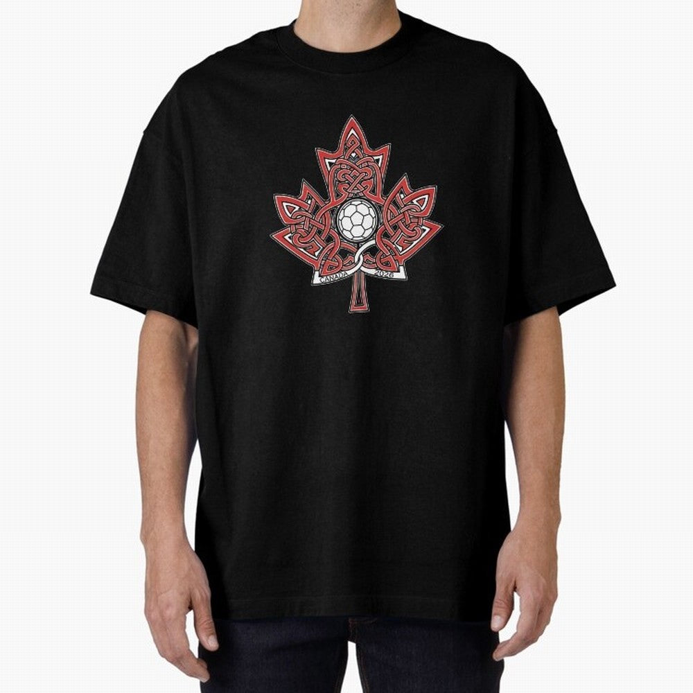 Interwoven Maple Leaf Canada Soccer 2026 T-Shirt_83135197 Classic T-Shirt Carry FIFA World Cup 2026 Spirit, Inspired by Netherlands, Haaland, Supporter Pride, Iconic Celebrations, Legendary Names and Global Match Day Energy; Great for Watch