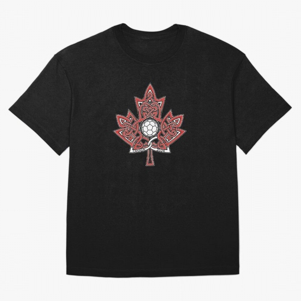 Interwoven Maple Leaf Canada Soccer 2026 T-Shirt_83135197 Classic T-Shirt Carry FIFA World Cup 2026 Spirit, Inspired by Netherlands, Haaland, Supporter Pride, Iconic Celebrations, Legendary Names and Global Match Day Energy; Great for Watch
