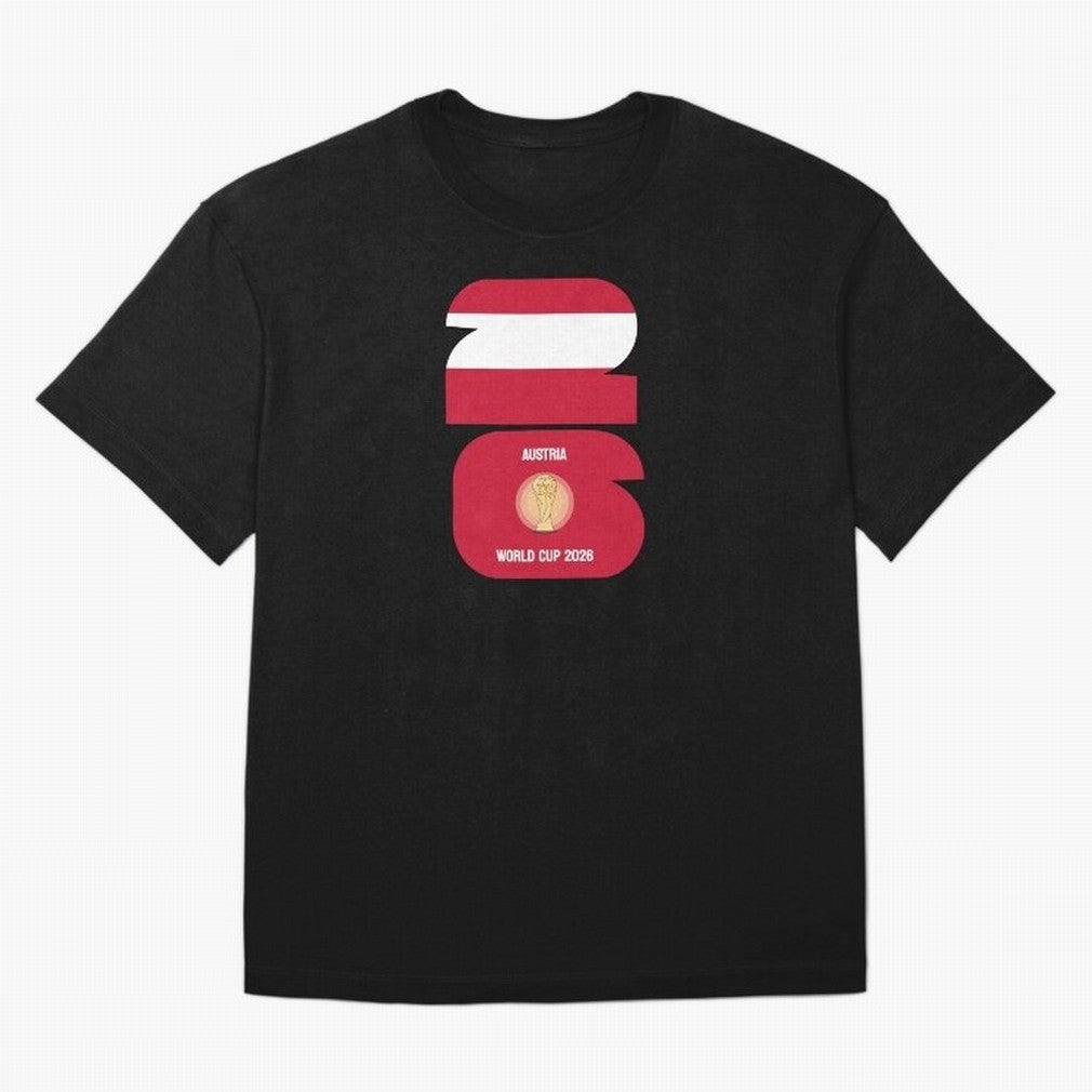 Austria: World Cup 2026 Classic T-Shirt Mark FIFA World Cup 2026 Spirit, Capturing Germany, Neymar, Supporter Pride, Iconic Celebrations, Legendary Names and Global Match Day Energy; Perfect for People Who Love Argentina, Brazil, France, England,