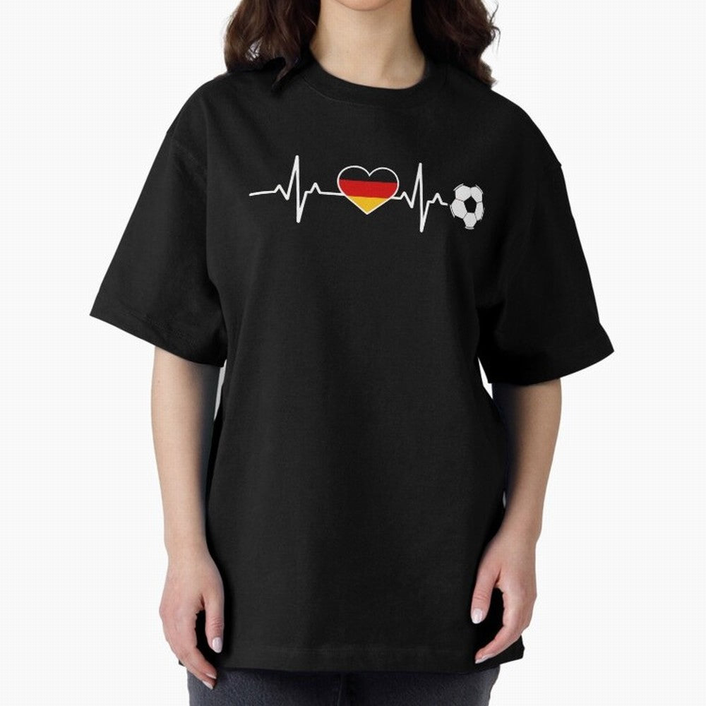 Germany Football Heartbeat | Deutschland Soccer Fan EKG Classic T-Shirt Showcase FIFA World Cup 2026 Spirit, Built around Argentina and Brazil, Mbappe and Neymar, Championship Spirit, Famous Goals, Roaring Crowds and International Football Unity;